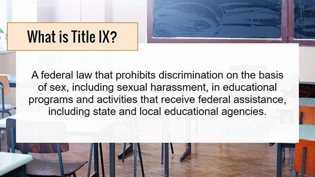 Title IX for Administrators Preview 1