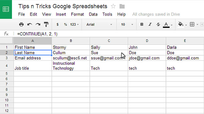 Tips & Tricks for Google Spreadsheets Preview 2