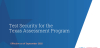 Test Security Training for the Texas Assessment Program