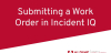 Submitting a Work Order in IIQ