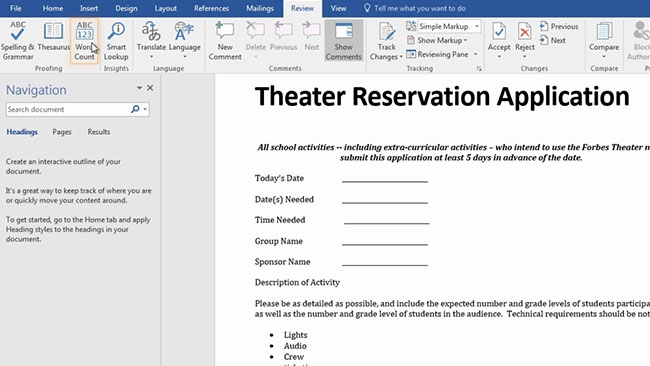 Microsoft Word 2016: Intermediate Preview 3